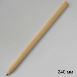 Плоско-овальный карандаш Стандарт, длина 240 мм, лакированное дерево